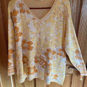 Soft Surroundings v-neck pullover sweater.